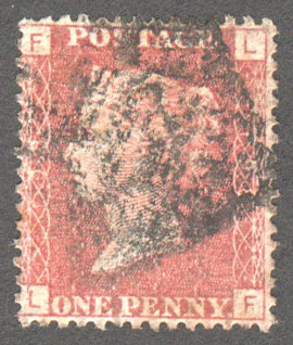 Great Britain Scott 33 Used Plate 198 - LF - Click Image to Close